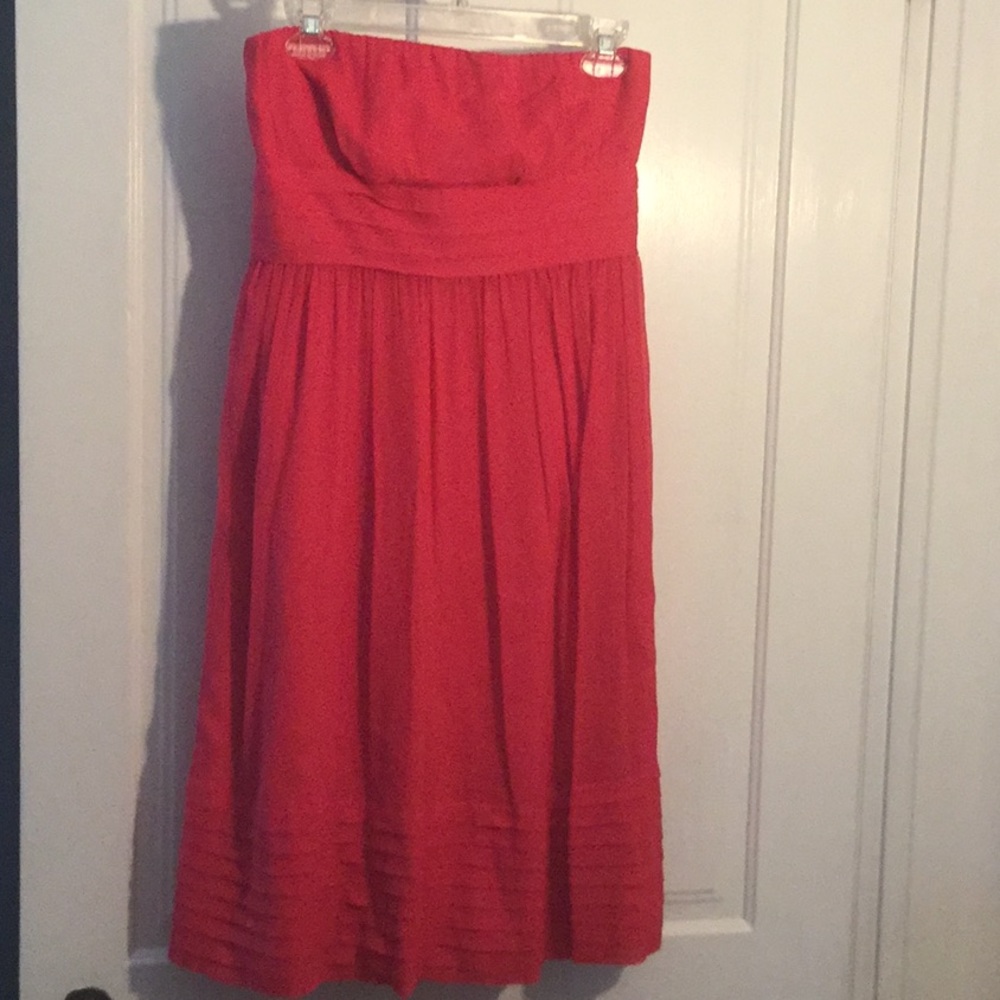 Watermelon pink J Crew silk cocktail dress s 8P